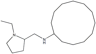 N-[(1-ethylpyrrolidin-2-yl)methyl]cyclododecanamine Struktur