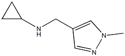 N-[(1-methyl-1H-pyrazol-4-yl)methyl]cyclopropanamine Struktur