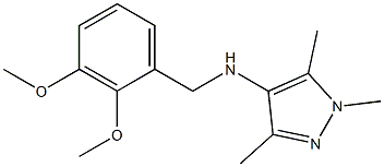 N-[(2,3-dimethoxyphenyl)methyl]-1,3,5-trimethyl-1H-pyrazol-4-amine Struktur