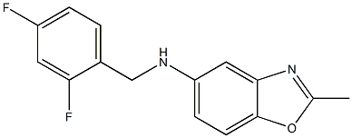 N-[(2,4-difluorophenyl)methyl]-2-methyl-1,3-benzoxazol-5-amine Struktur