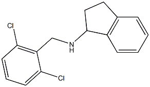 N-[(2,6-dichlorophenyl)methyl]-2,3-dihydro-1H-inden-1-amine Struktur