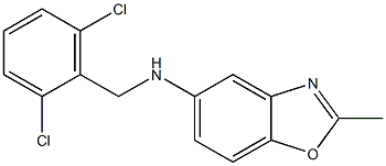 N-[(2,6-dichlorophenyl)methyl]-2-methyl-1,3-benzoxazol-5-amine Struktur