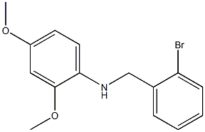 N-[(2-bromophenyl)methyl]-2,4-dimethoxyaniline Struktur