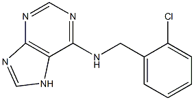 N-[(2-chlorophenyl)methyl]-7H-purin-6-amine Struktur