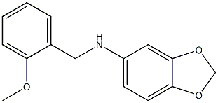 N-[(2-methoxyphenyl)methyl]-2H-1,3-benzodioxol-5-amine Struktur