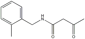 N-[(2-methylphenyl)methyl]-3-oxobutanamide Struktur