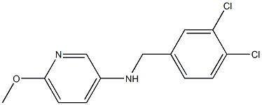 N-[(3,4-dichlorophenyl)methyl]-6-methoxypyridin-3-amine Struktur