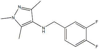 N-[(3,4-difluorophenyl)methyl]-1,3,5-trimethyl-1H-pyrazol-4-amine Struktur