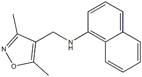 N-[(3,5-dimethyl-1,2-oxazol-4-yl)methyl]naphthalen-1-amine Struktur