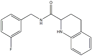 N-[(3-fluorophenyl)methyl]-1,2,3,4-tetrahydroquinoline-2-carboxamide Struktur