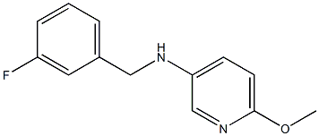 N-[(3-fluorophenyl)methyl]-6-methoxypyridin-3-amine Struktur