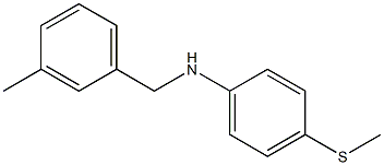 N-[(3-methylphenyl)methyl]-4-(methylsulfanyl)aniline Struktur