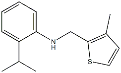 N-[(3-methylthiophen-2-yl)methyl]-2-(propan-2-yl)aniline Struktur