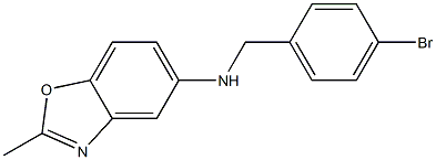 N-[(4-bromophenyl)methyl]-2-methyl-1,3-benzoxazol-5-amine Struktur