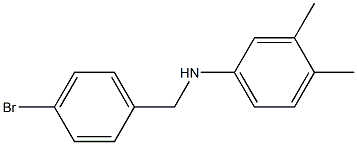 N-[(4-bromophenyl)methyl]-3,4-dimethylaniline Struktur