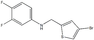 N-[(4-bromothiophen-2-yl)methyl]-3,4-difluoroaniline Struktur