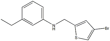 N-[(4-bromothiophen-2-yl)methyl]-3-ethylaniline Struktur