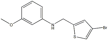 N-[(4-bromothiophen-2-yl)methyl]-3-methoxyaniline Struktur