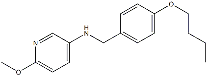 N-[(4-butoxyphenyl)methyl]-6-methoxypyridin-3-amine Struktur