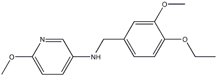 N-[(4-ethoxy-3-methoxyphenyl)methyl]-6-methoxypyridin-3-amine Struktur