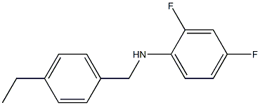 N-[(4-ethylphenyl)methyl]-2,4-difluoroaniline Struktur