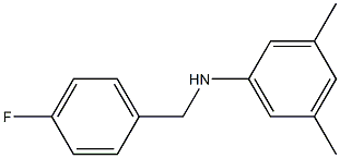 N-[(4-fluorophenyl)methyl]-3,5-dimethylaniline Struktur