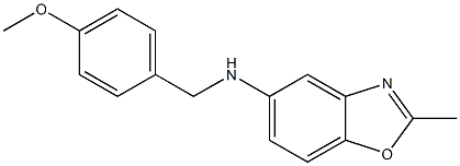 N-[(4-methoxyphenyl)methyl]-2-methyl-1,3-benzoxazol-5-amine Struktur