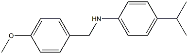 N-[(4-methoxyphenyl)methyl]-4-(propan-2-yl)aniline Struktur