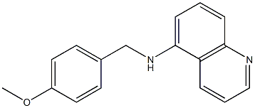 N-[(4-methoxyphenyl)methyl]quinolin-5-amine Struktur