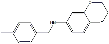 N-[(4-methylphenyl)methyl]-2,3-dihydro-1,4-benzodioxin-6-amine Struktur