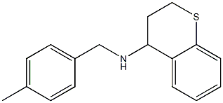 N-[(4-methylphenyl)methyl]-3,4-dihydro-2H-1-benzothiopyran-4-amine Struktur