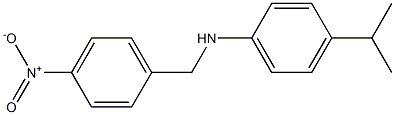 N-[(4-nitrophenyl)methyl]-4-(propan-2-yl)aniline Struktur