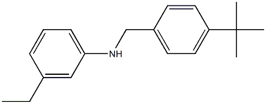 N-[(4-tert-butylphenyl)methyl]-3-ethylaniline Struktur