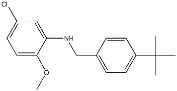 N-[(4-tert-butylphenyl)methyl]-5-chloro-2-methoxyaniline Struktur