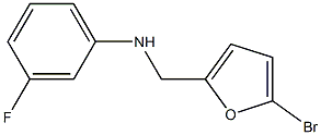 N-[(5-bromofuran-2-yl)methyl]-3-fluoroaniline Struktur