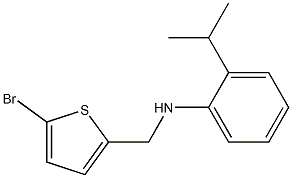 N-[(5-bromothiophen-2-yl)methyl]-2-(propan-2-yl)aniline Struktur