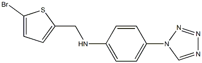 N-[(5-bromothiophen-2-yl)methyl]-4-(1H-1,2,3,4-tetrazol-1-yl)aniline Struktur