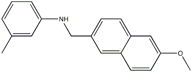 N-[(6-methoxynaphthalen-2-yl)methyl]-3-methylaniline Struktur