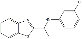 N-[1-(1,3-benzothiazol-2-yl)ethyl]-3-chloroaniline Struktur