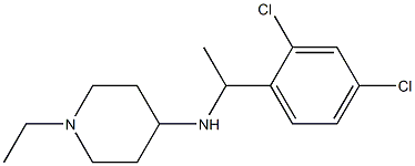 N-[1-(2,4-dichlorophenyl)ethyl]-1-ethylpiperidin-4-amine Struktur