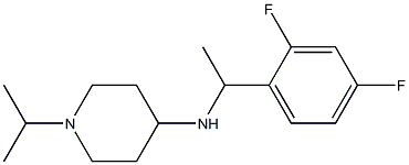 N-[1-(2,4-difluorophenyl)ethyl]-1-(propan-2-yl)piperidin-4-amine Struktur