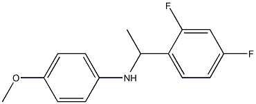 N-[1-(2,4-difluorophenyl)ethyl]-4-methoxyaniline Struktur