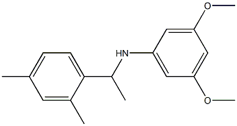 N-[1-(2,4-dimethylphenyl)ethyl]-3,5-dimethoxyaniline Struktur