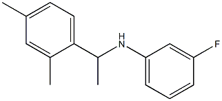 N-[1-(2,4-dimethylphenyl)ethyl]-3-fluoroaniline Struktur