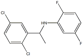 N-[1-(2,5-dichlorophenyl)ethyl]-2,5-difluoroaniline Struktur