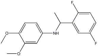 N-[1-(2,5-difluorophenyl)ethyl]-3,4-dimethoxyaniline Struktur