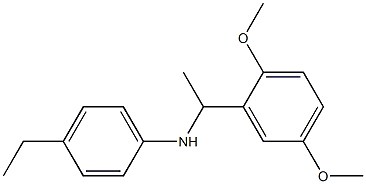 N-[1-(2,5-dimethoxyphenyl)ethyl]-4-ethylaniline Struktur