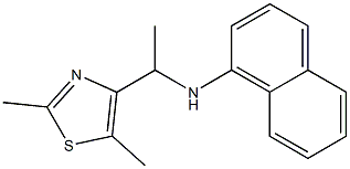 N-[1-(2,5-dimethyl-1,3-thiazol-4-yl)ethyl]naphthalen-1-amine Struktur