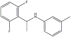 N-[1-(2,6-difluorophenyl)ethyl]-3-methylaniline Struktur