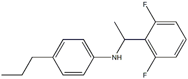 N-[1-(2,6-difluorophenyl)ethyl]-4-propylaniline Struktur